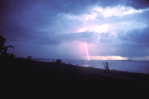 lightning bolt on bonita beach,fl.