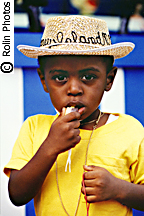 Young Boy Enjoying Coney Island
